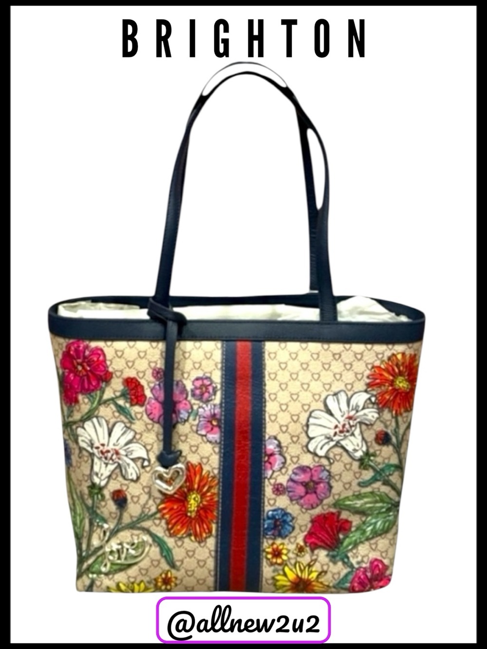 Brighton Field Of Love Limited Edition/Collector’s Item Large Tote